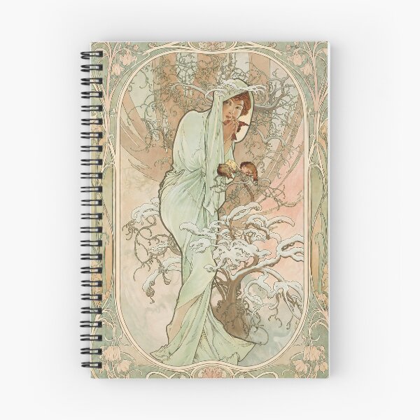 Item preview, Alphonse Mucha Seasons Winter designed and sold by maniacfitness.