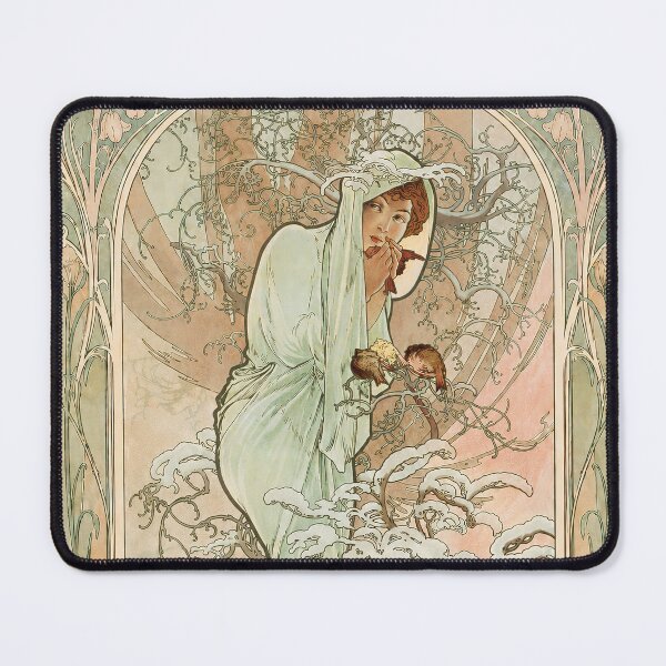 Item preview, Alphonse Mucha Seasons Winter designed and sold by maniacfitness.