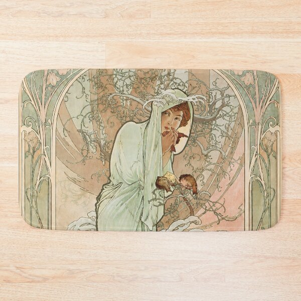 Item preview, Alphonse Mucha Seasons Winter designed and sold by maniacfitness.