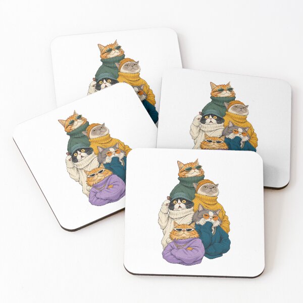 Item preview, Cats in Sweaters - Five Stylish Feline Friends designed and sold by Wilcox PhotoArt.