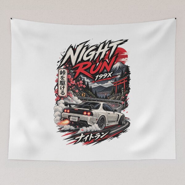 Item preview, Night Run 199X – Japanese Mountain Ride designed and sold by BYVOK.