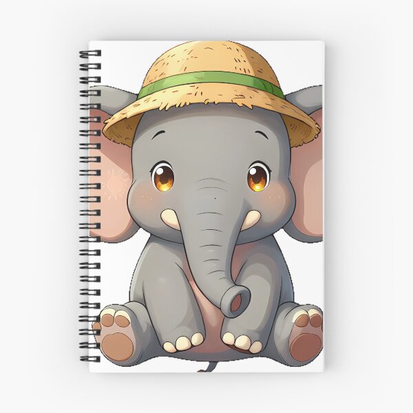 Item preview, Cute Elephant with Straw Bucket Hat designed and sold by pumsquare.