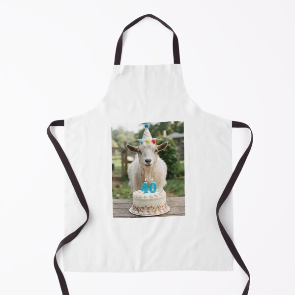 Item preview, Goat 40th birthday cute adorable cake party baby kawaii designed and sold by CheeseBlueprint.