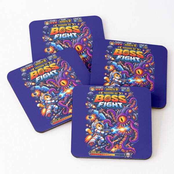 Item preview, Cat Astronaut Mission 02 – Cosmic Boss Fight designed and sold by BYVOK.