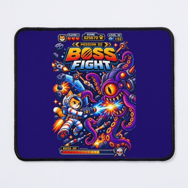 Item preview, Cat Astronaut Mission 02 – Cosmic Boss Fight designed and sold by BYVOK.