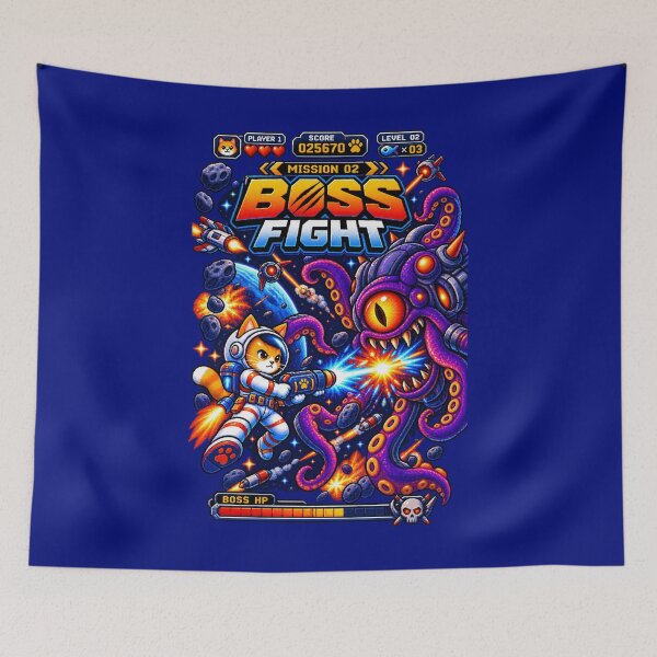Item preview, Cat Astronaut Mission 02 – Cosmic Boss Fight designed and sold by BYVOK.