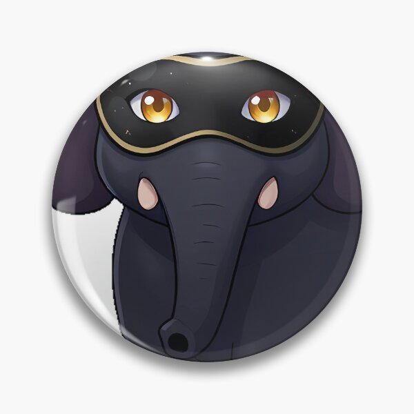 Item preview, Gothic Black Elephant with Masquerade Mask designed and sold by IllumeInk.