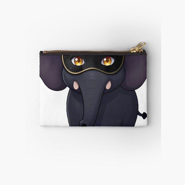 Item preview, Gothic Black Elephant with Masquerade Mask designed and sold by IllumeInk.