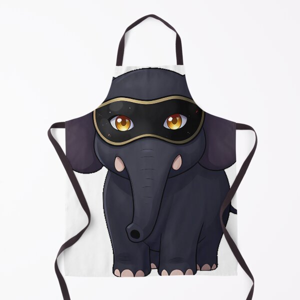 Item preview, Gothic Black Elephant with Masquerade Mask designed and sold by IllumeInk.