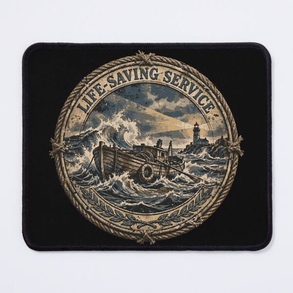Item preview, U.S. Life-Saving Service Vintage Maritime Design | Coastal Rescue Heritage designed and sold by Coasties.