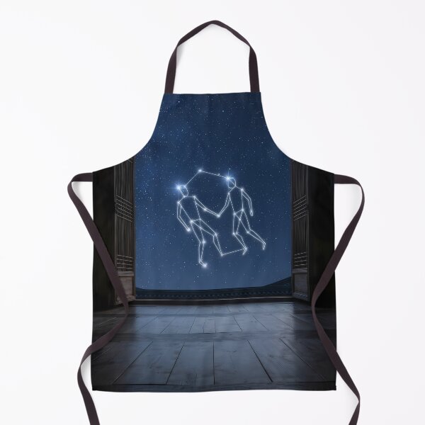 Item preview, Gemini Constellation over a Traditional Hanok: Celestial Bond of Starlight | Fine Art Print designed and sold by SOOstudio73.