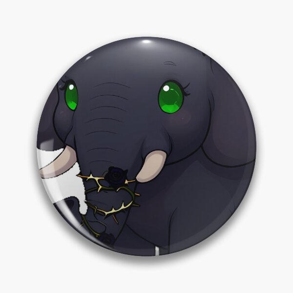 Item preview, Gothic Black Elephant with Thorny Vine designed and sold by IllumeInk.