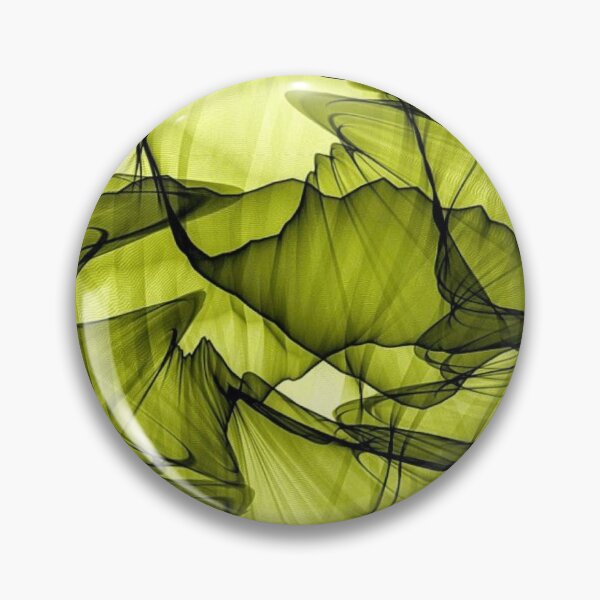Item preview, Abstract Lime Green Smoke Waves Veil Lines Pattern designed and sold by LYAN-STORE.