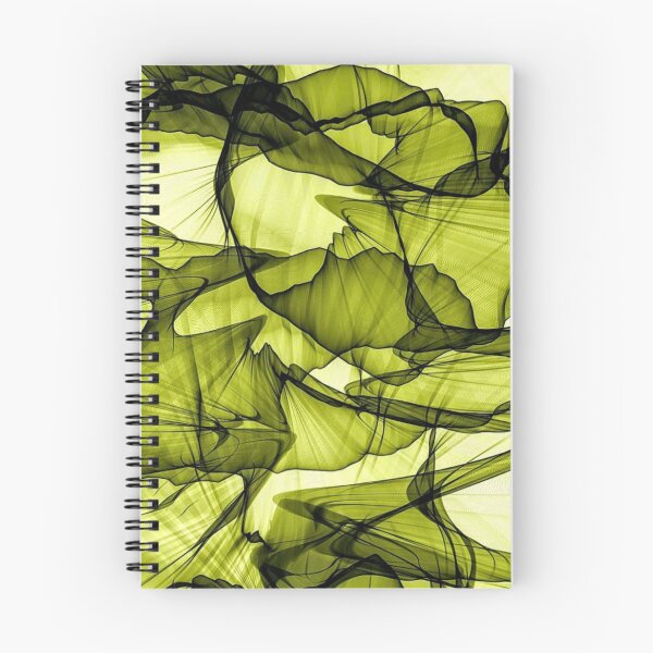 Item preview, Abstract Lime Green Smoke Waves Veil Lines Pattern designed and sold by LYAN-STORE.