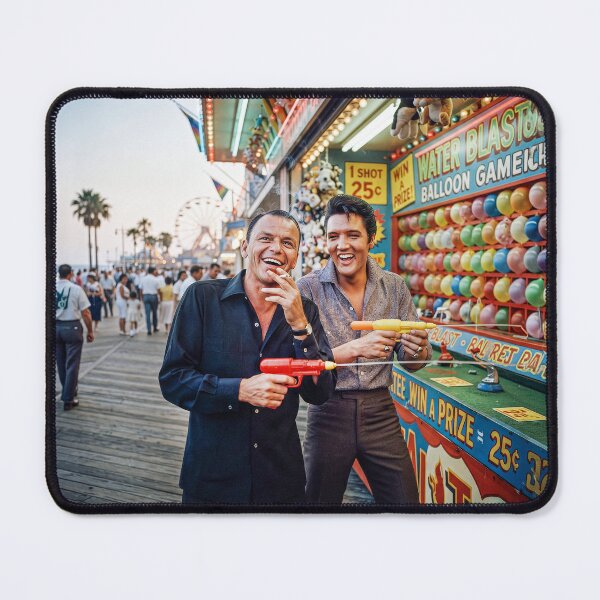 Item preview, Frank Sinatra Elvis Presley Beach Broad Walk designed and sold by Home Decor Art.