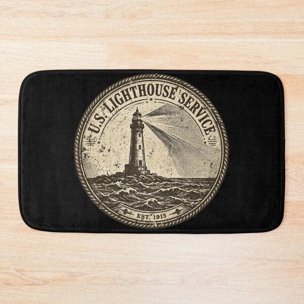 Item preview, U.S. Lighthouse Service Vintage Maritime Heritage Design | American Coastal History designed and sold by Coasties.