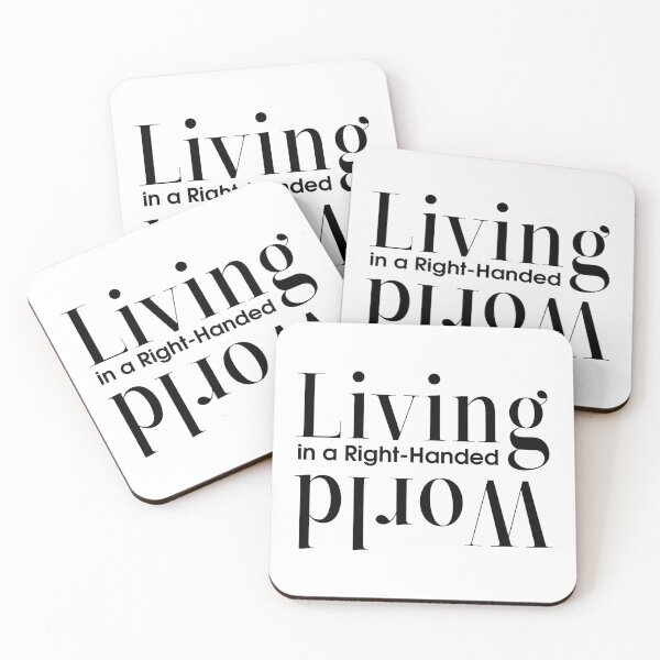 Item preview, Living In A Right Handed World | Upside Down Typography designed and sold by Nikola Dio.