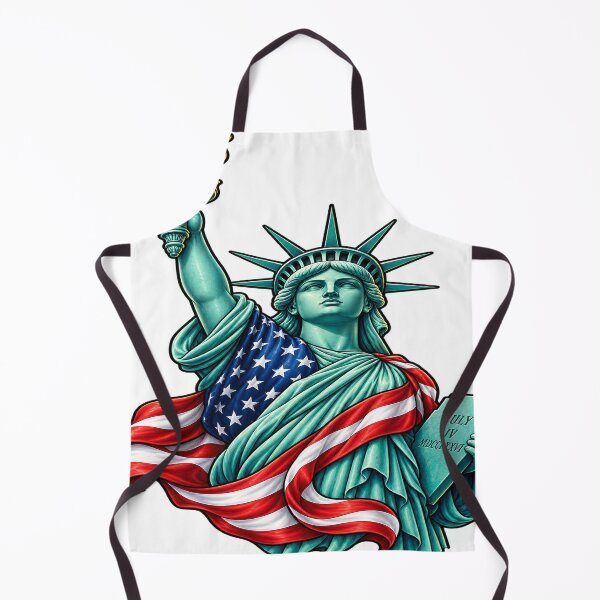 Item preview, Patriotic Statue of Liberty with American Flag – USA Independence Day Sticker designed and sold by ghatwalsachin.