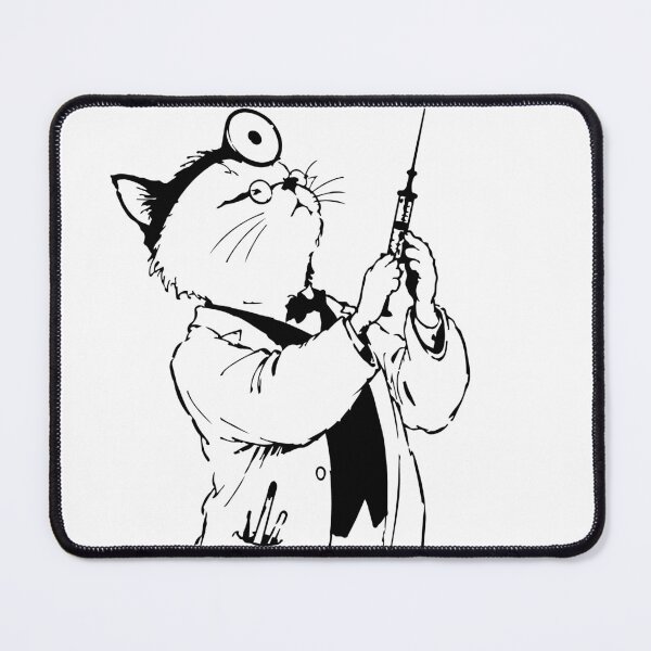 Item preview, Cat Doctor Fishing Challenge - Line Art Character Illustration designed and sold by medicalkinoko.
