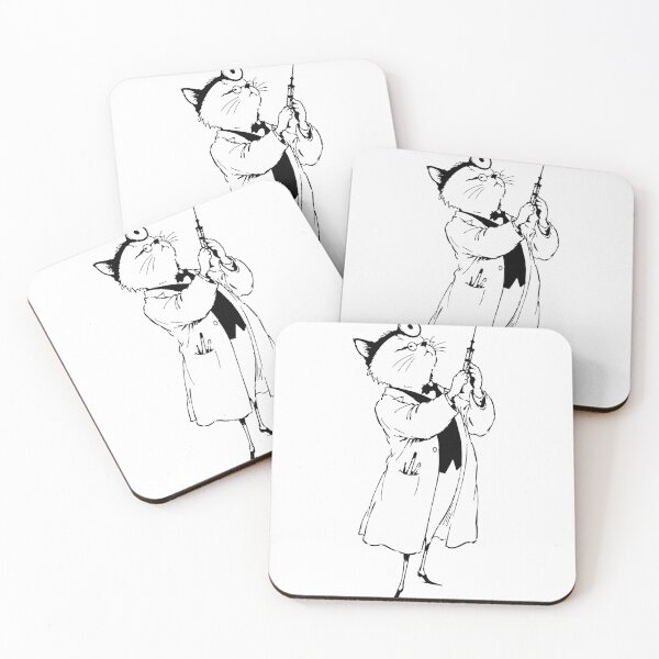 Item preview, Cat Doctor Fishing Challenge - Line Art Character Illustration designed and sold by medicalkinoko.