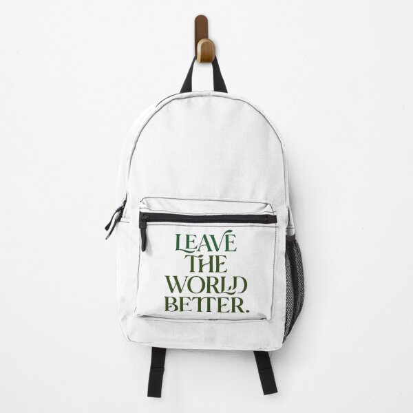 Item preview, Leave the World Better | Nature Sustainability Positive Impact Typography designed and sold by Amr Darwish Graphic designer.
