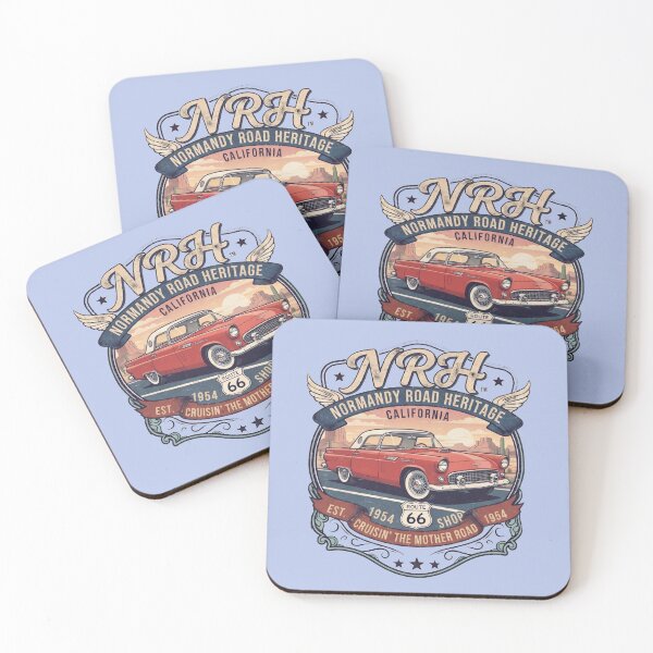 Item preview, Normandy Road Heritage California 1954 1964 Cruisin Mother Road Badge designed and sold by Normandy Road Heritage™ - Vintage Garage Art.