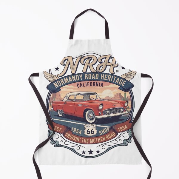 Item preview, Normandy Road Heritage California 1954 1964 Cruisin Mother Road Badge designed and sold by Normandy Road Heritage™ - Vintage Garage Art.