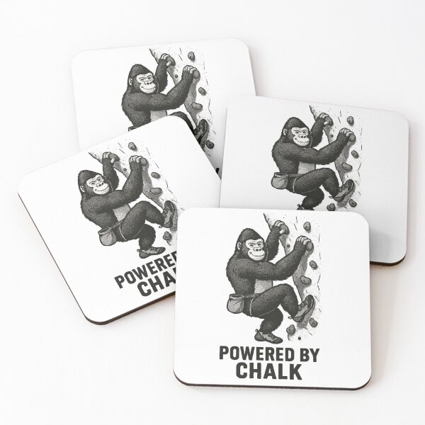 Item preview, Gorilla Bouldering – Powered by Chalk Quote designed and sold by Pineapple-Tree.