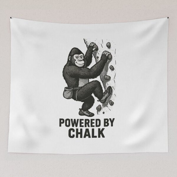Item preview, Gorilla Bouldering – Powered by Chalk Quote designed and sold by Pineapple-Tree.