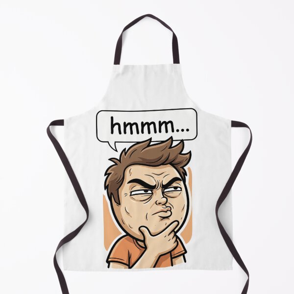 Item preview, Hmmm Meme Thinking Man Funny Confused Face Reaction Humor T-Shirt Design designed and sold by pawsome purrfect.
