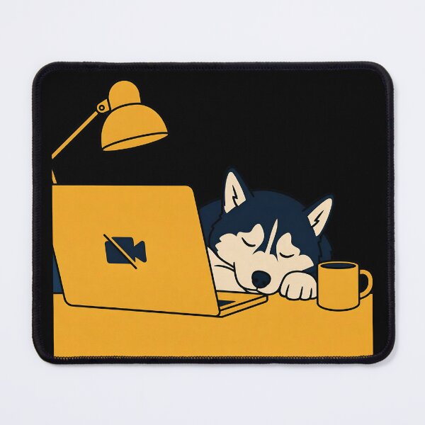 Item preview, Sleepy Husky Work From Home designed and sold by ManggaeJM.