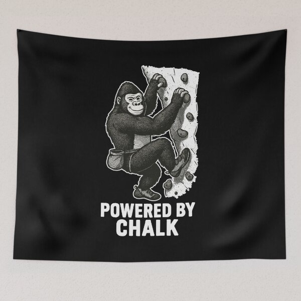 Item preview, Gorilla Bouldering – Powered by Chalk Quote designed and sold by Pineapple-Tree.