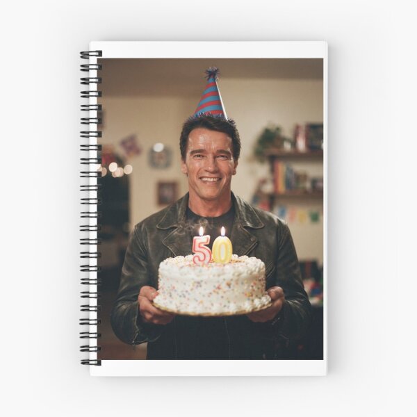 Item preview, arnold schwarzenegger 50th Birthday funny prank meme memes happy 50 designed and sold by CheeseBlueprint.