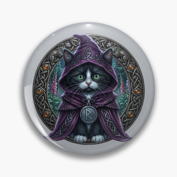 Item preview, The Lunar Wayfarer Black & White Cat Motif - Midnight Edition designed and sold by Englandbear.