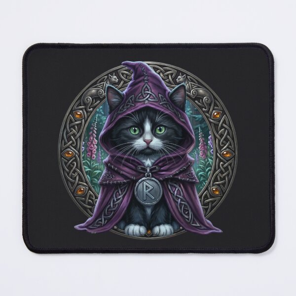 Item preview, The Lunar Wayfarer Black & White Cat Motif - Midnight Edition designed and sold by Englandbear.