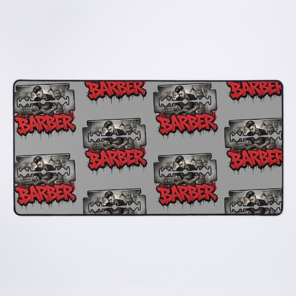 Item preview, Tattooed Barber Razor Blade Red Graffiti Streetwear Art designed and sold by Barber MD Culture.