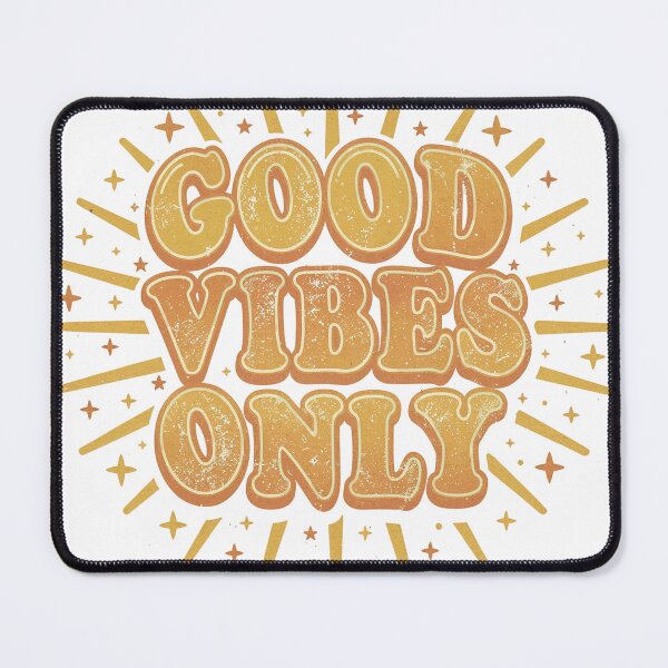 Item preview, Vintage Good Vibes Only Retro Artwork designed and sold by The Shirt Shoppee .