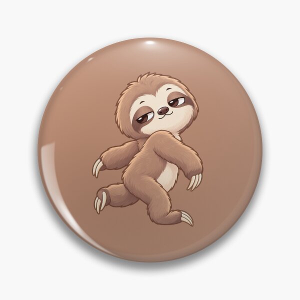 Item preview, Cute Relaxed Sloth with Lazy Chill Expression designed and sold by zan-mf.