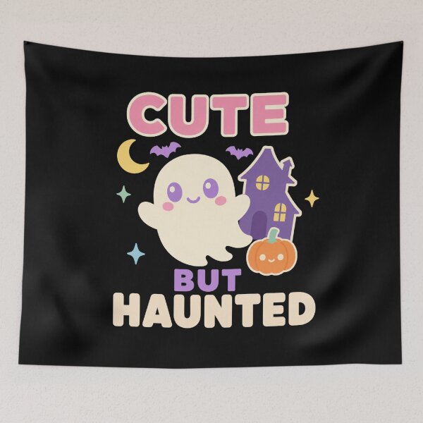 Item preview, Cute But Haunted Halloween Ghost Spooky Season designed and sold by DreamLayerStudio.