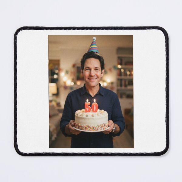 Item preview, Paul rudd 50th Birthday funny prank meme memes happy 50 designed and sold by CheeseBlueprint.