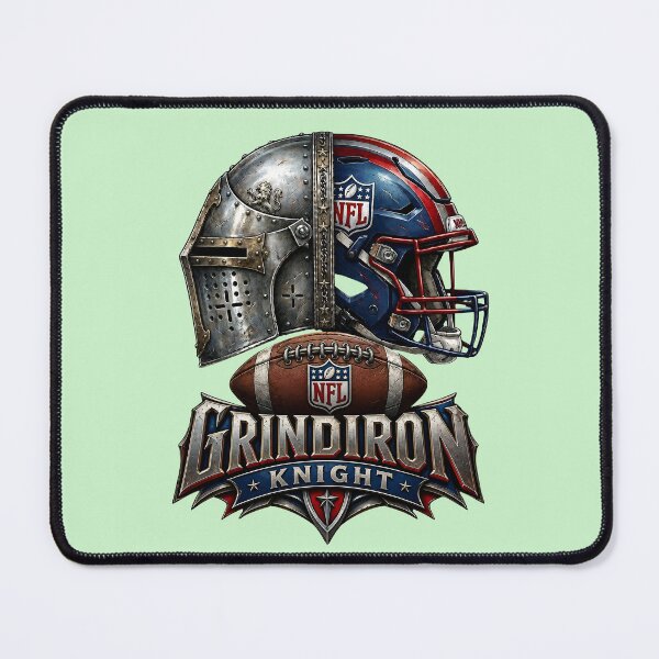Item preview, Grindiron Knight – American Football Emblem designed and sold by Abeshinobi.