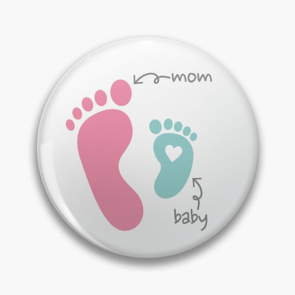 Item preview, Mom and Baby Footprint Love designed and sold by daldadesign.