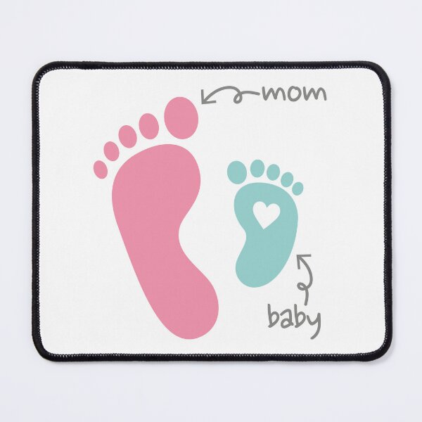 Item preview, Mom and Baby Footprint Love designed and sold by daldadesign.
