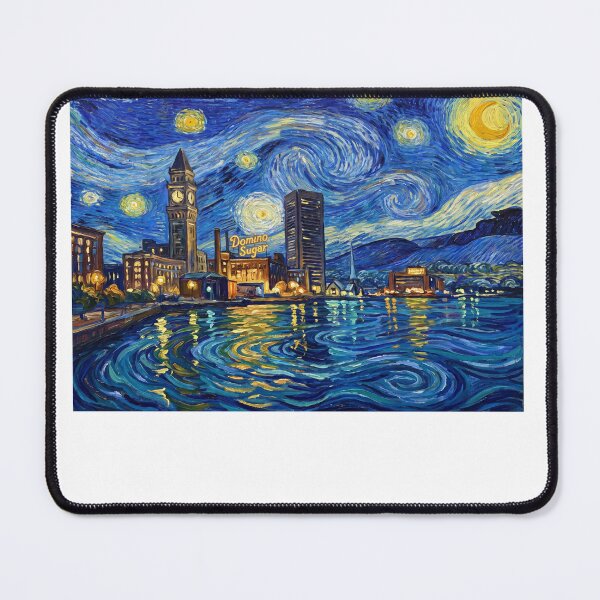 Item preview, Baltimore Skyline Starry Night designed and sold by Bad-Decisions-Designs.