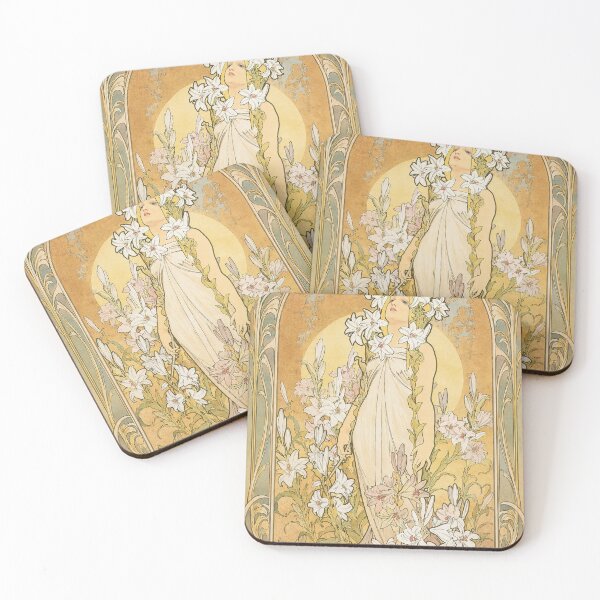 Item preview, Alphonse Mucha The Flowers Lily designed and sold by maniacfitness.