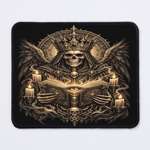 Item preview, Crowned Skeleton – Keeper of the Forbidden Grimoire designed and sold by TroviTutto.