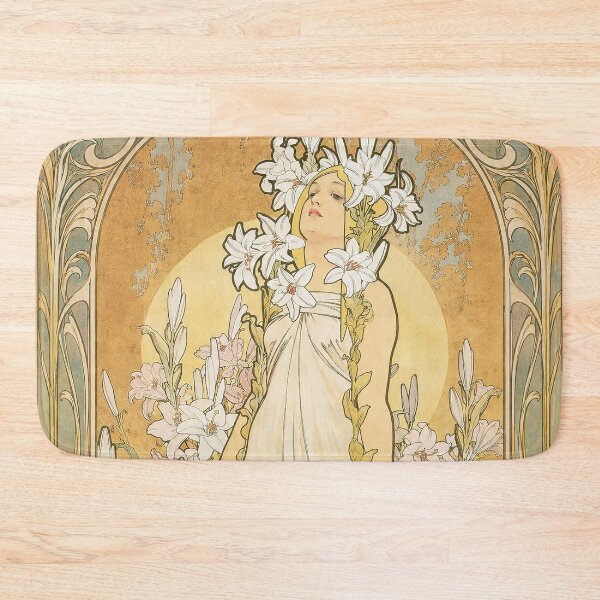 Item preview, Alphonse Mucha The Flowers Lily designed and sold by maniacfitness.