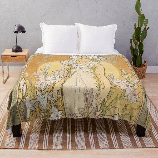 Item preview, Alphonse Mucha The Flowers Lily designed and sold by maniacfitness.