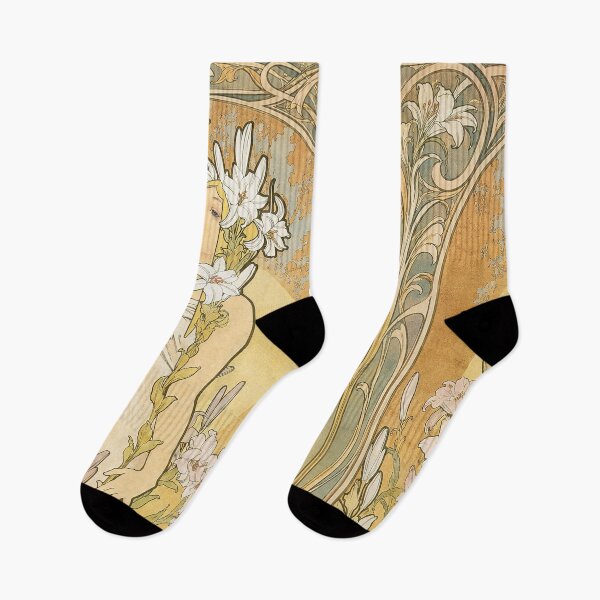 Item preview, Alphonse Mucha The Flowers Lily designed and sold by maniacfitness.