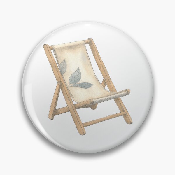 Item preview, Vintage Botanical Folding Chair Pencil Sketch designed and sold by Vision Crafted.